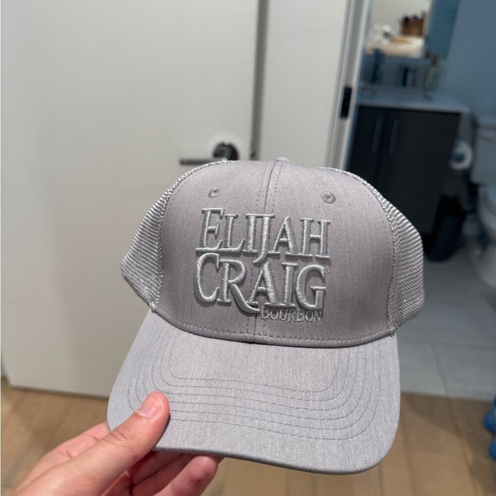 Elijah Craig bourbon Gray Trucker baseball Hat